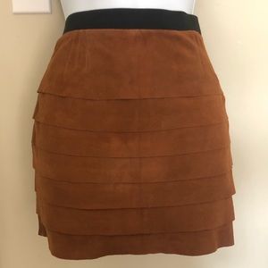 Brown Suede Joie Skirt Size XS